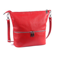 Кожаная сумка Felice 03, красная