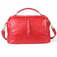 Кожаная сумка Carolina 05, красная - Кожаная сумка Carolina 05, красная