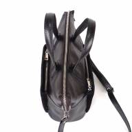 Кожаная сумка Orlando 03, черная замша/гладкая - Кожаная сумка Orlando 03, черная замша/гладкая