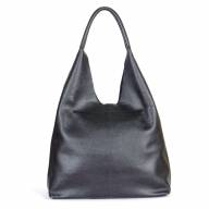 Шкіряна сумка Ontario 01, чорна - Шкіряна сумка Ontario 01, чорна