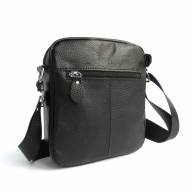 Мужская кожаная сумка Richard 0082, черная - Мужская кожаная сумка Richard 0082, черная