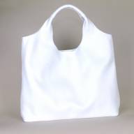 Шкіряна сумка Bellis 03, біла - Шкіряна сумка Bellis 03, біла
