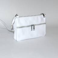 Шкіряна сумка Sereno 06, біла - Шкіряна сумка Sereno 06, біла