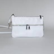 Шкіряна сумка Sereno 06, біла - Шкіряна сумка Sereno 06, біла