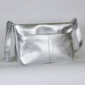 Кожаная сумка Laura 03, серебряная