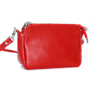 Кожаная сумка Donna 03, красная