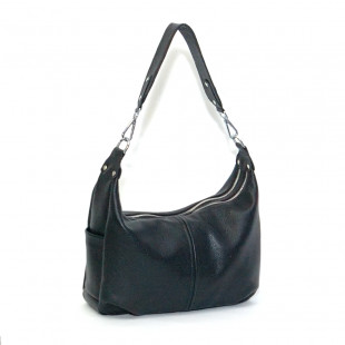 Шкіряна сумка Emilia 01, чорна