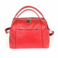 Кожаная сумка Margo 01, красная - Кожаная сумка Margo 01, красная
