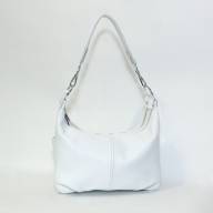 Кожаная сумка Emilia 04, белая - Кожаная сумка Emilia 04, белая
