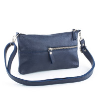 Кожаная сумочка Glamor 09, синяя