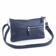 Кожаная сумочка Glamor 09, синяя - Кожаная сумочка Glamor 09, синяя