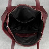 Шкіряна сумка Vanessa 01, виноград - Шкіряна сумка Vanessa 01, виноград