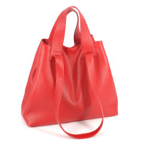 Кожаная сумка Eva 04, красная
