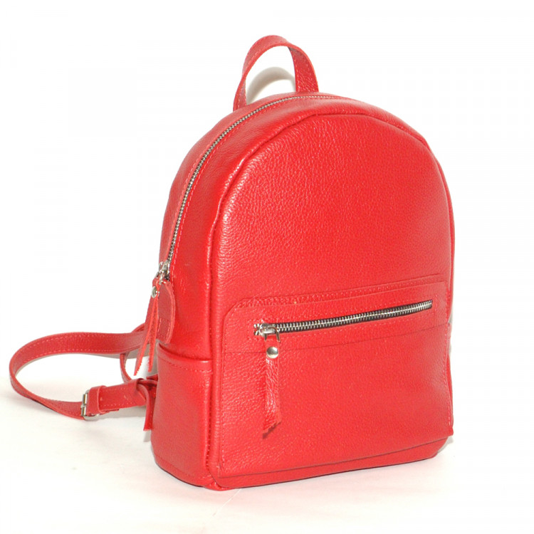 Кожаный рюкзак Holiday 01, красный