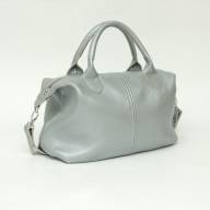 Шкіряна сумка Passion 05, срібна - Шкіряна сумка Passion 05, срібна