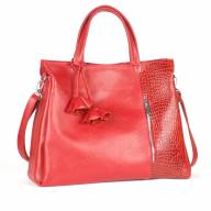 Кожаная сумка Ferrara 03 maxi, красная - Кожаная сумка Ferrara 03 maxi, красная