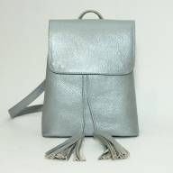 Шкіряний рюкзак Umbrella 01, срібло - Шкіряний рюкзак Umbrella 01, срібло