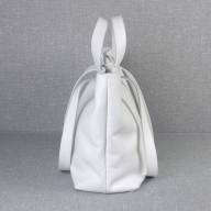 Шкіряна сумка Eva 09, біла - Шкіряна сумка Eva 09, біла