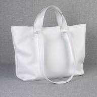 Кожаная сумка Eva 09, белая - Кожаная сумка Eva 09, белая