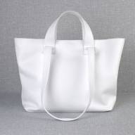 Кожаная сумка Eva 09, белая - Кожаная сумка Eva 09, белая