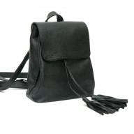 Шкіряний рюкзак Umbrella 03, чорний - Шкіряний рюкзак Umbrella 03, чорний