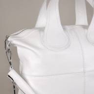 Шкіряна сумка Lima 05, біла - Шкіряна сумка Lima 05, біла